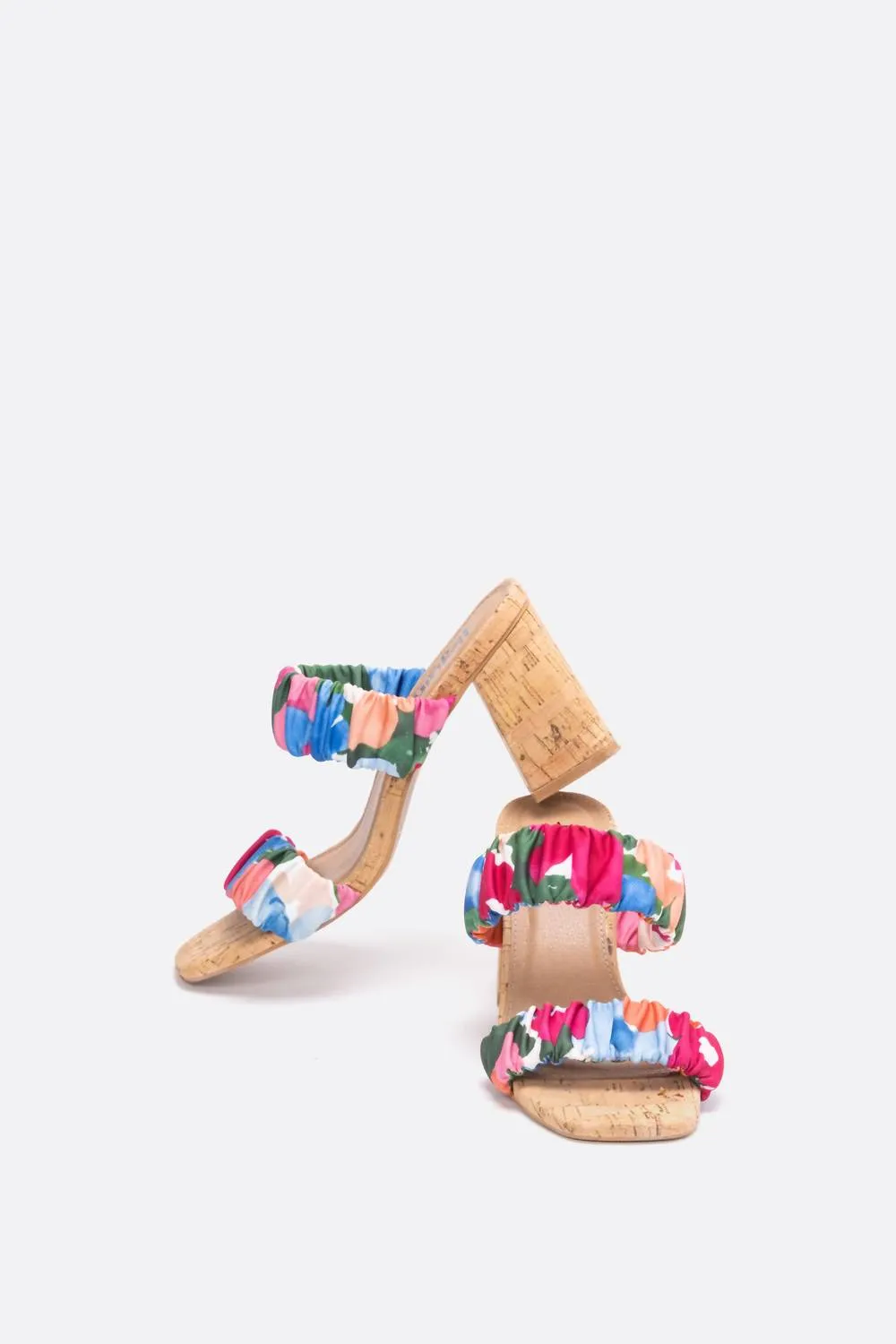 Women's Tropic Like It's Hot Rouched Strap Heel In Floral