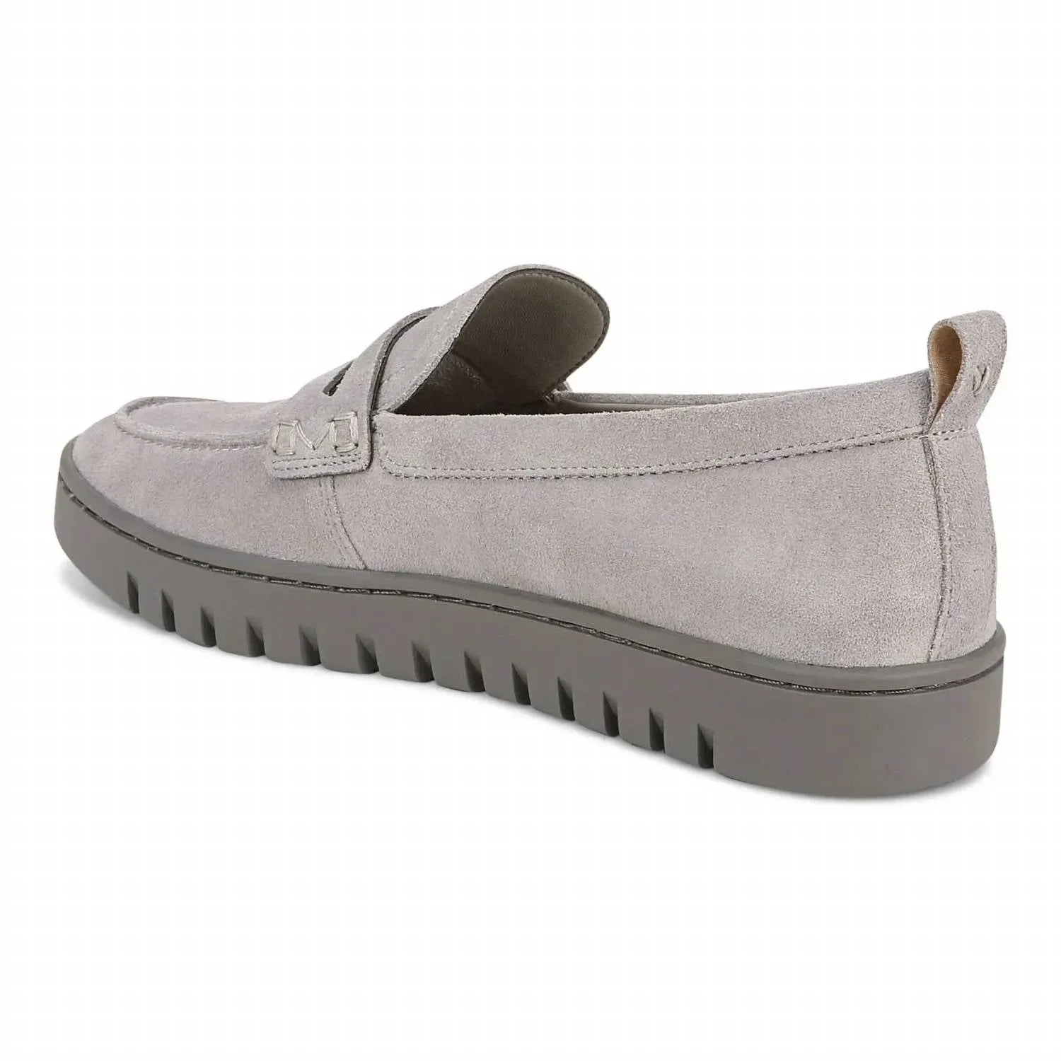 Women's Uptown Penny Loafers In Grey Suede