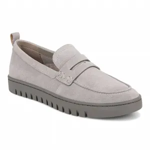 Women's Uptown Penny Loafers In Grey Suede