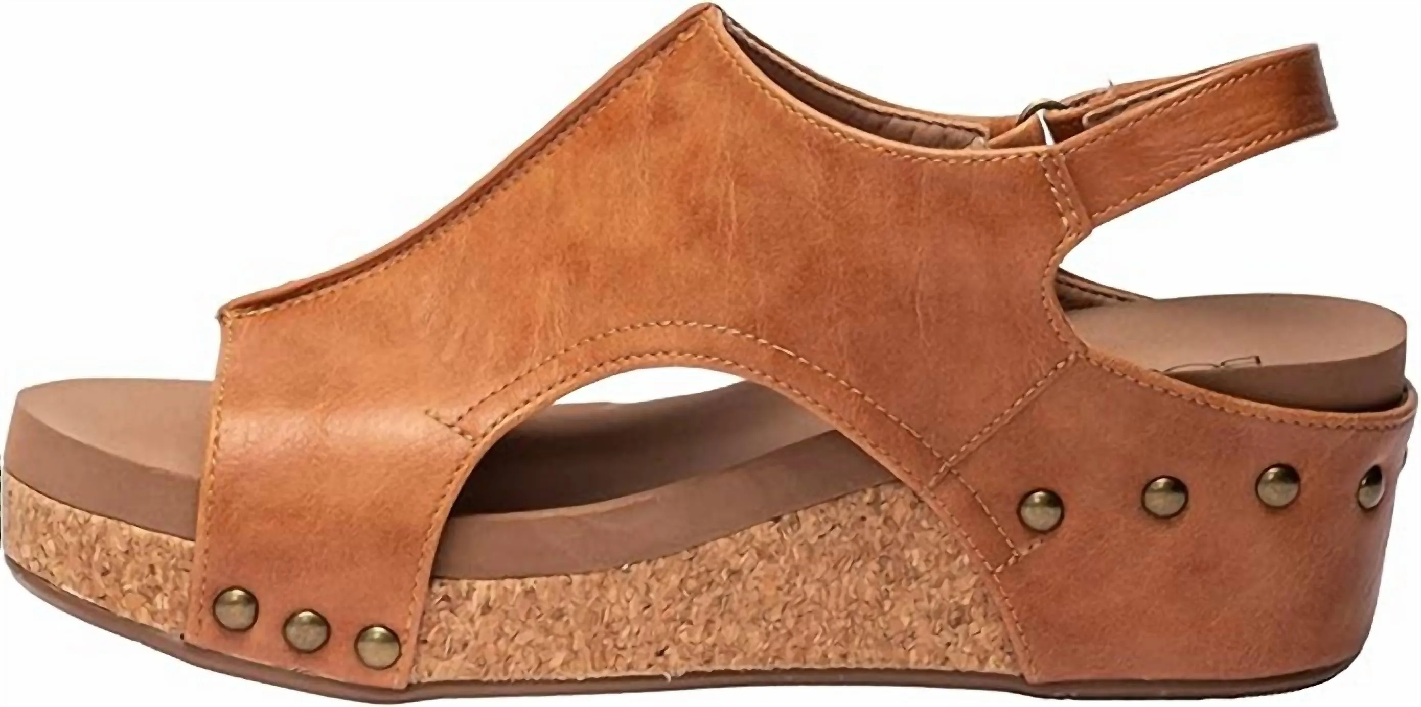 Women's Volta Ii Wedge Sandal In Cognac Smooth