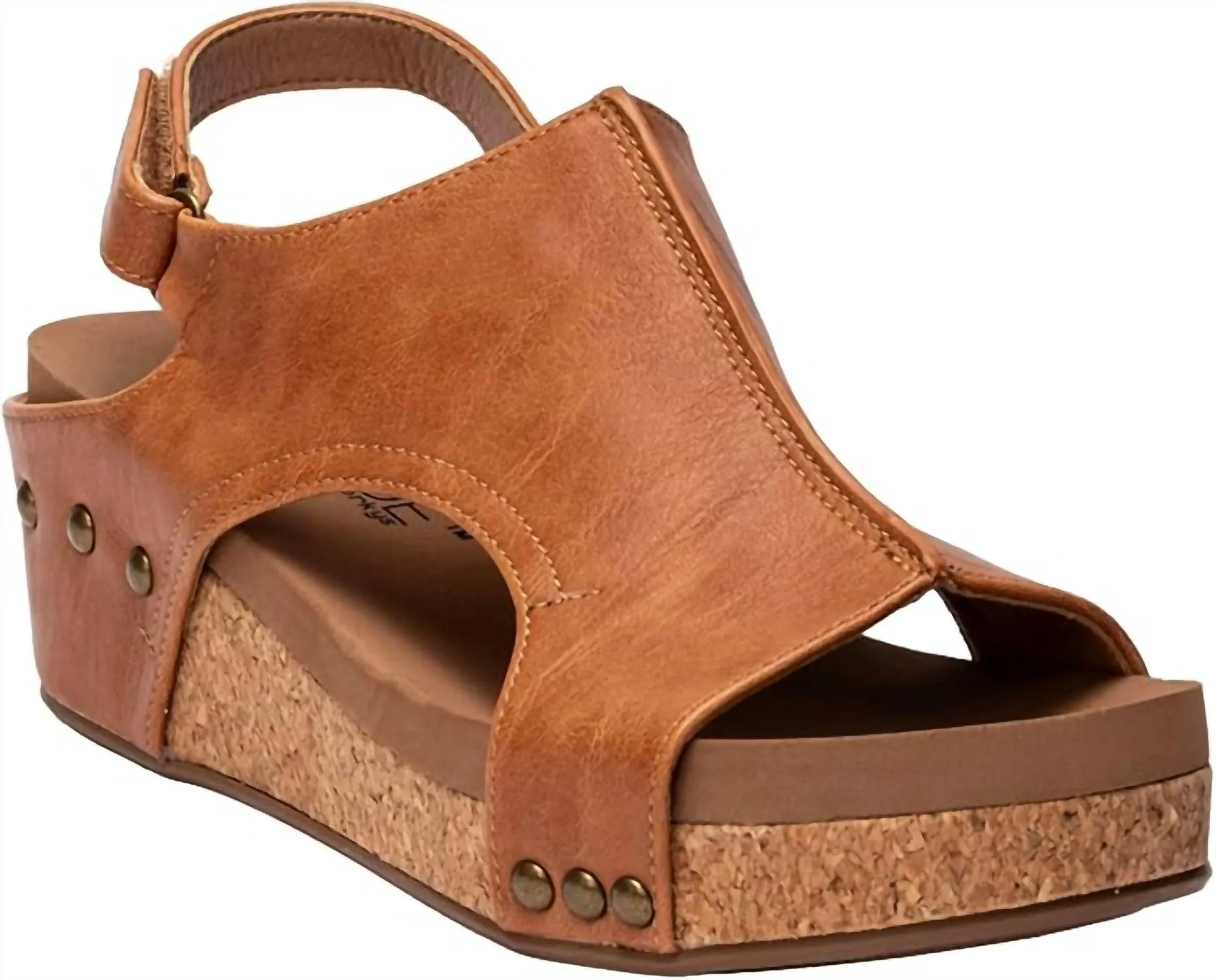 Women's Volta Ii Wedge Sandal In Cognac Smooth