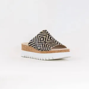 Women's Wedge Sandal In Black Multi