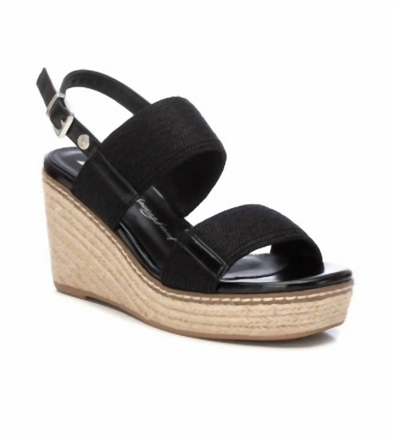 Women's Wedge Sandals In Black