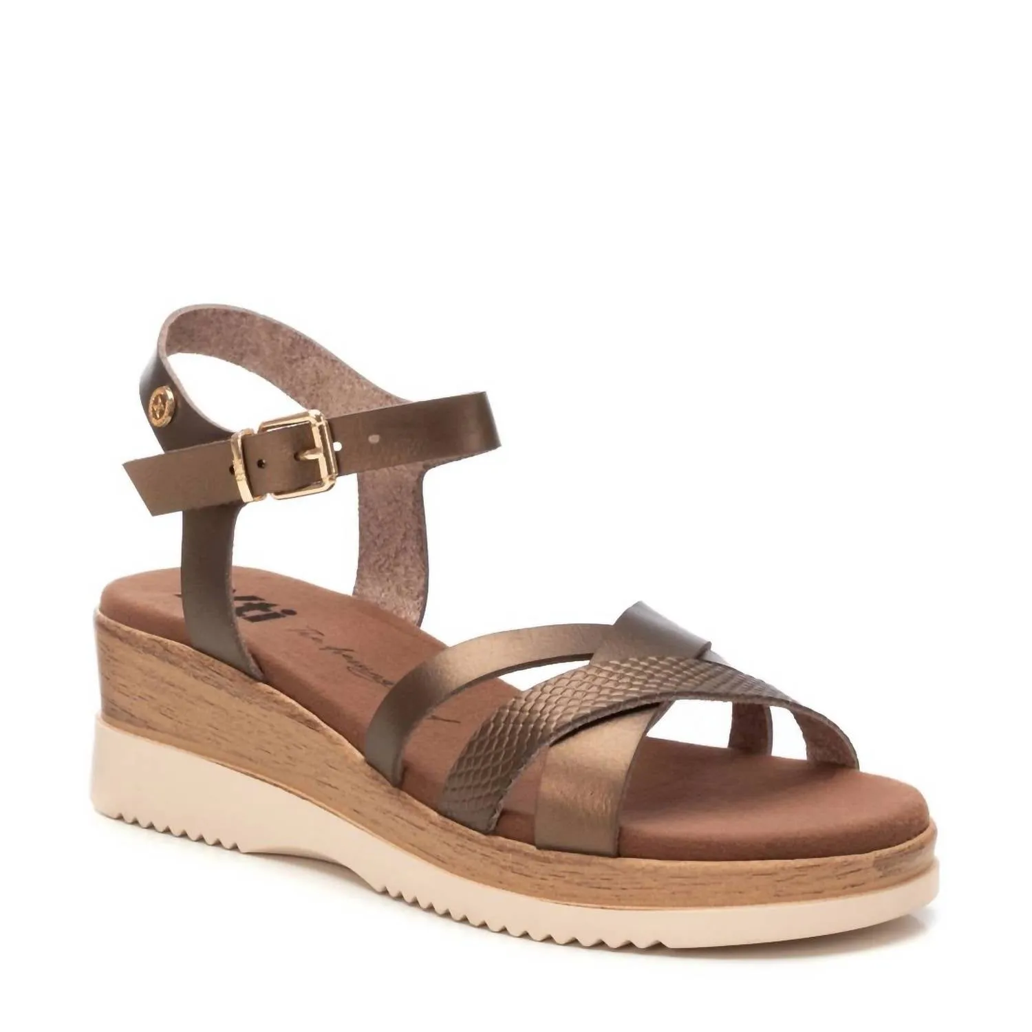 Women's Wedge Sandals In Bronze
