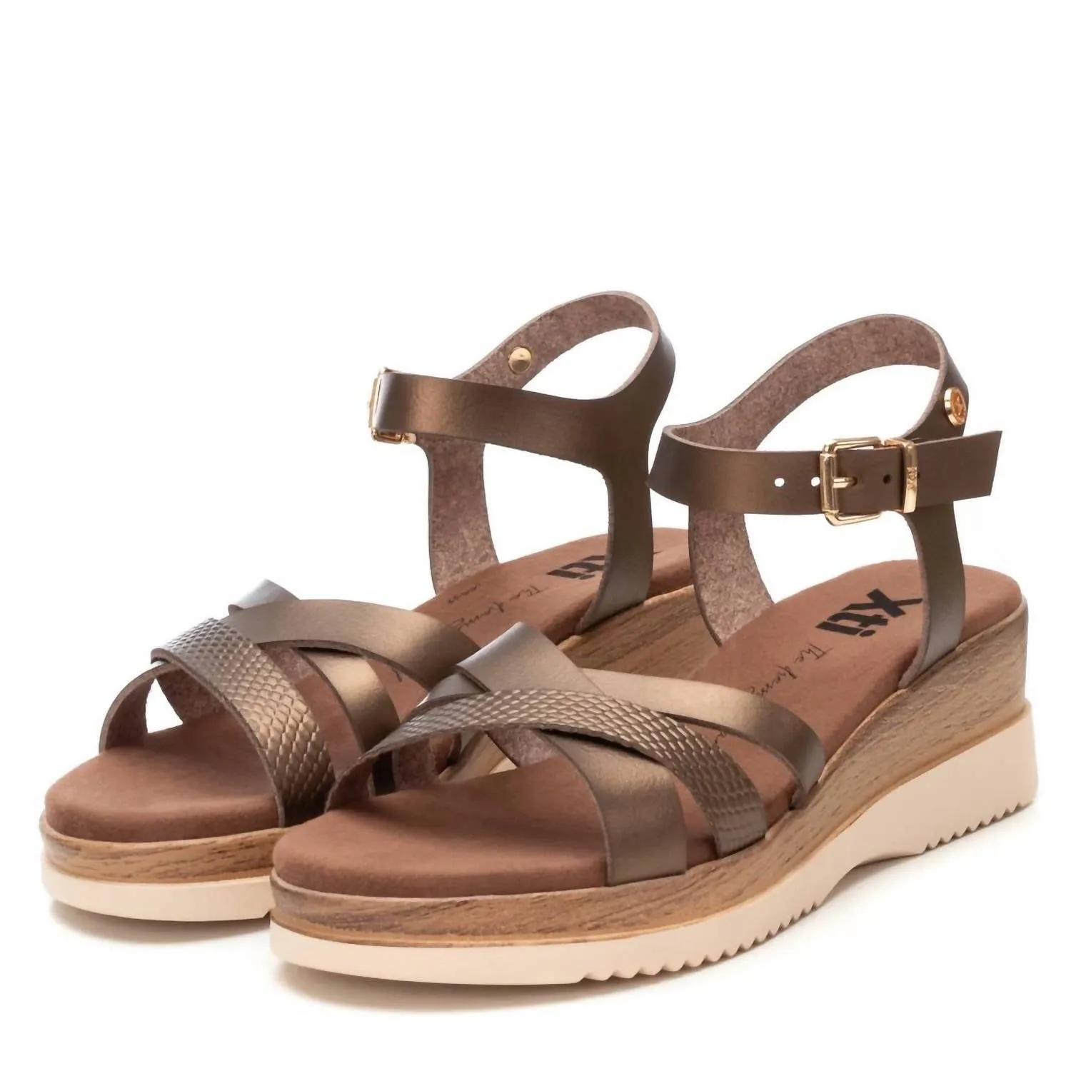 Women's Wedge Sandals In Bronze