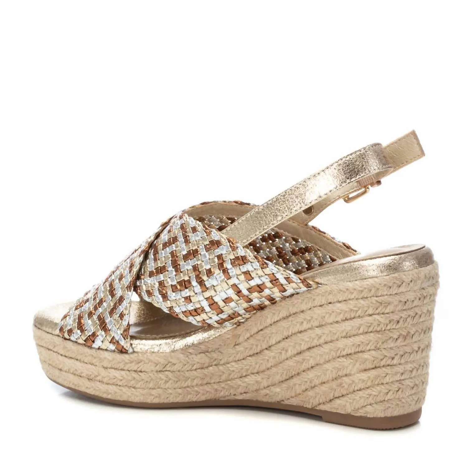 Women's Wedge Sandals In Gold