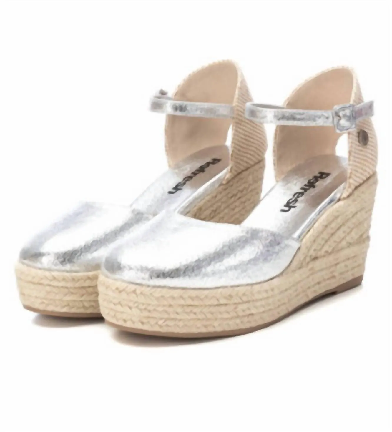 Women's Wedge Sandals In Silver