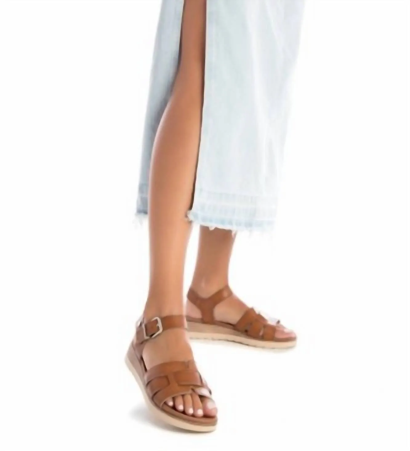 Women's Wedge Sandals In Taupe