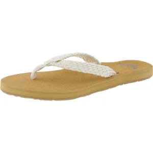 Womens Woven Knit Flip-Flops