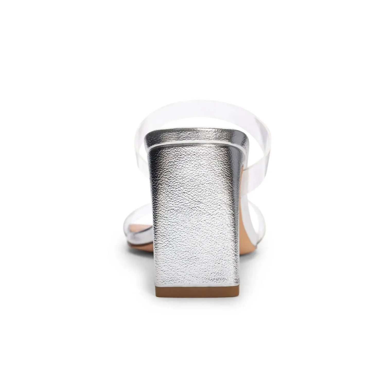 Women's Yaya Vinyl Sandal In Silver Metallic