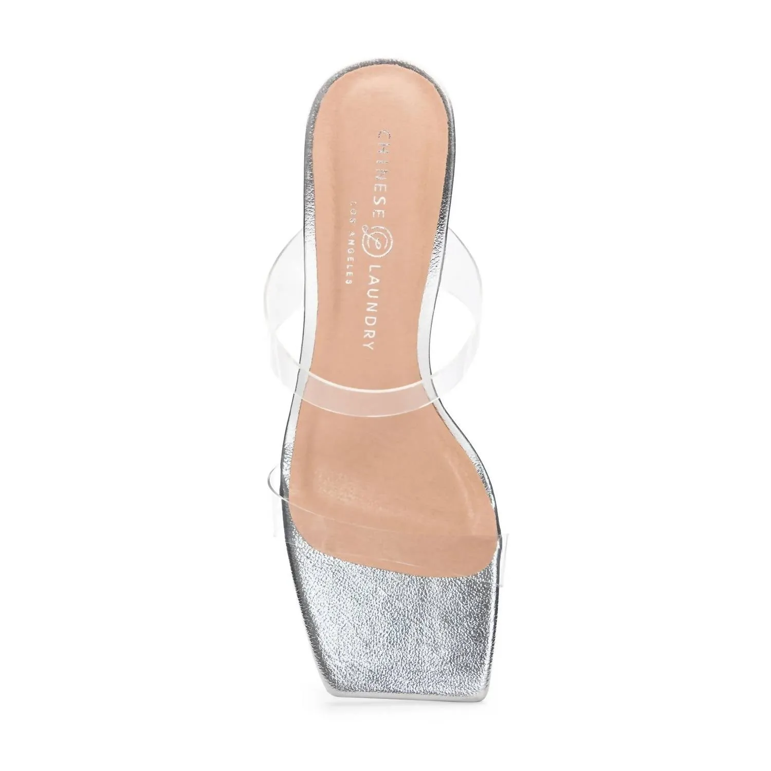 Women's Yaya Vinyl Sandal In Silver Metallic