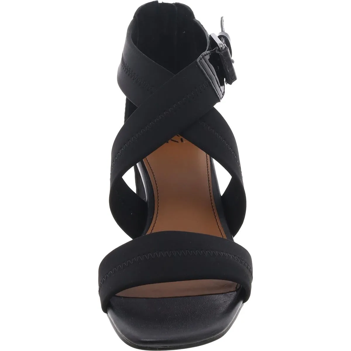 Womens Zipper Block Heels