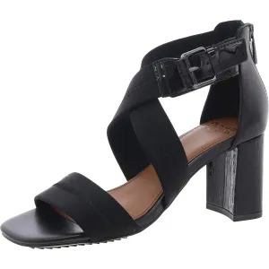 Womens Zipper Block Heels