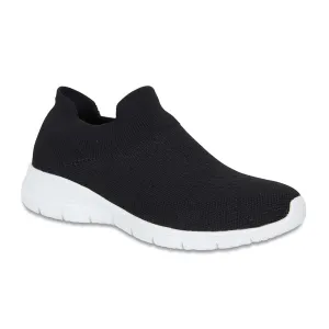 Woods Sneaker in Black Fabric