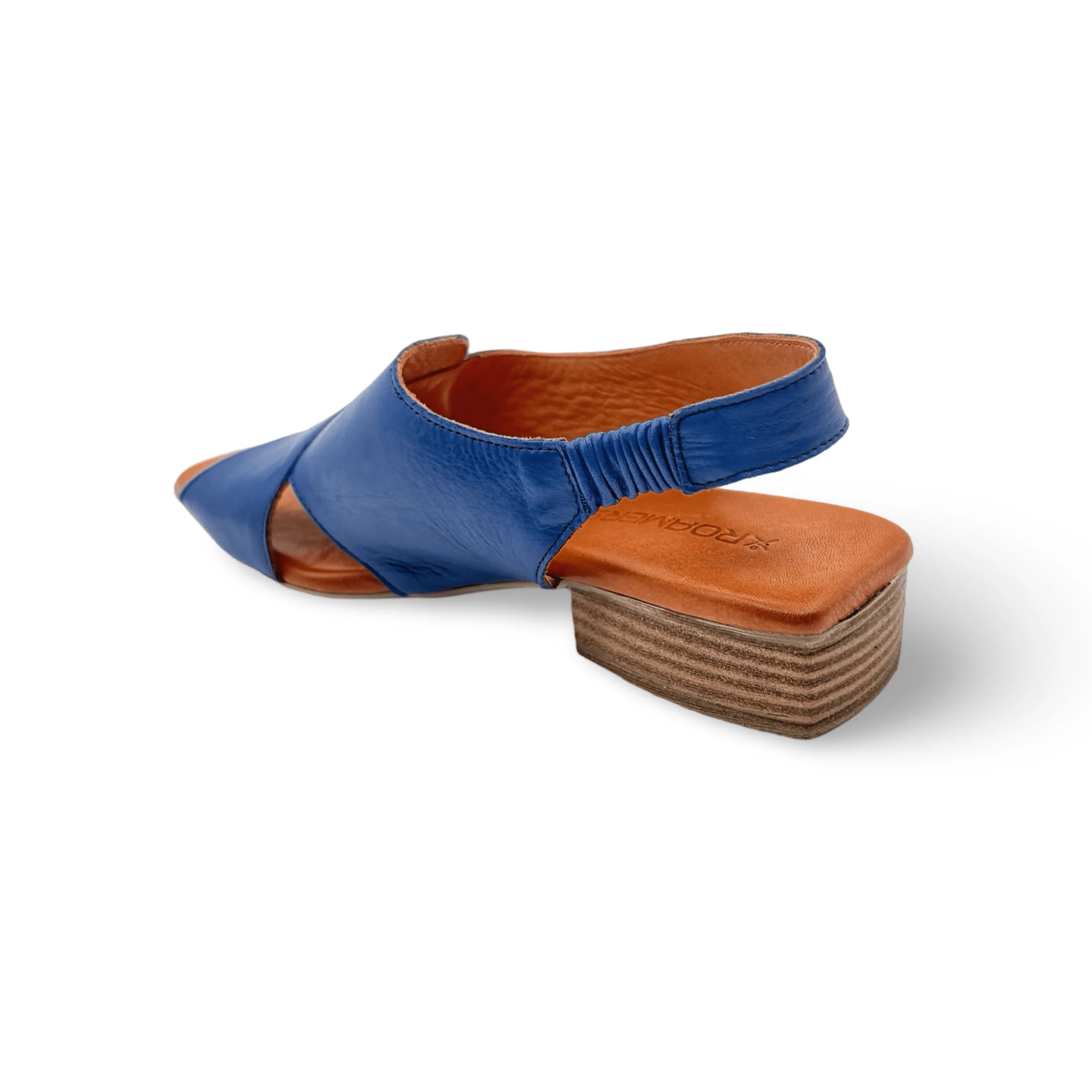 Xena Cobalt Blue Leather Sandal