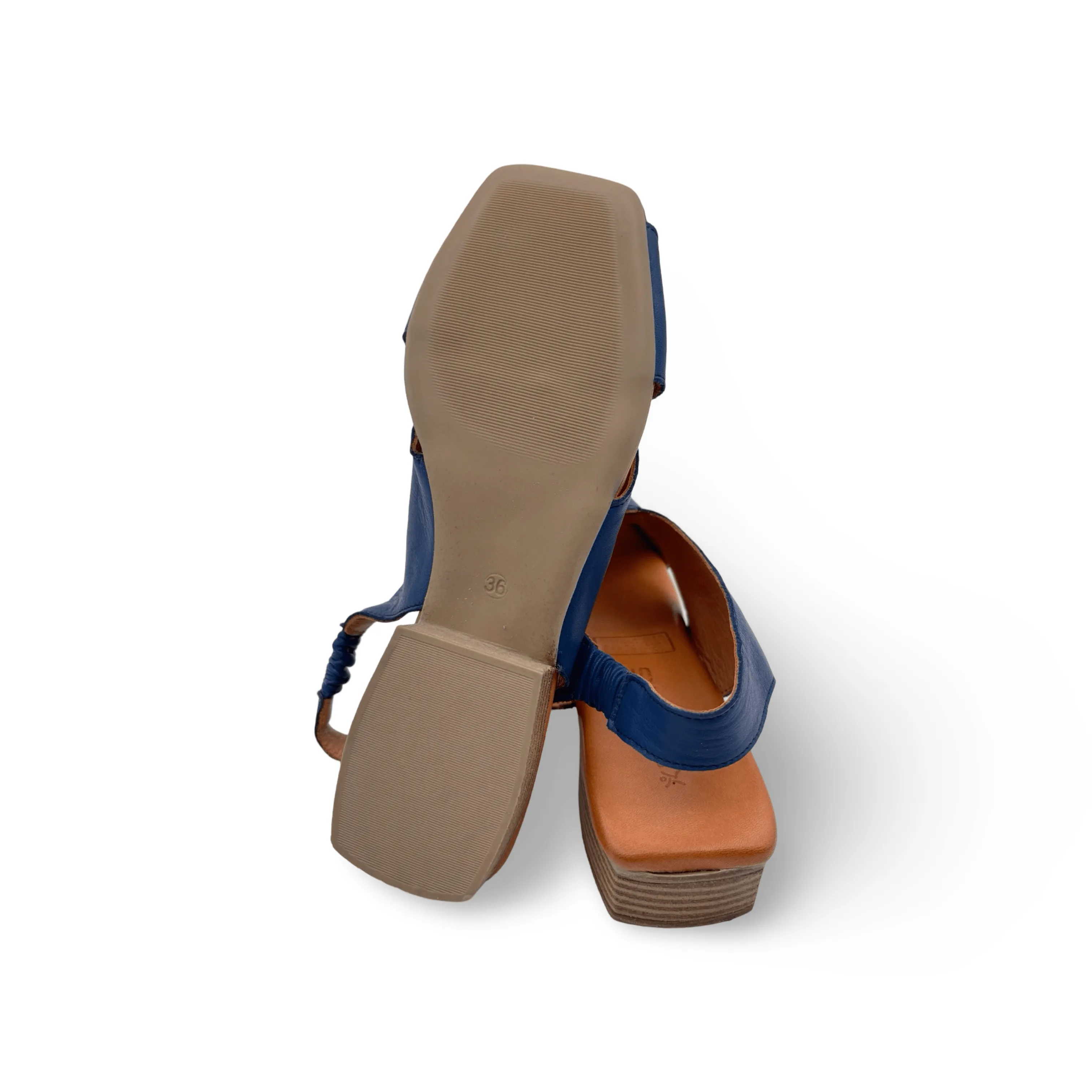 Xena Cobalt Blue Leather Sandal