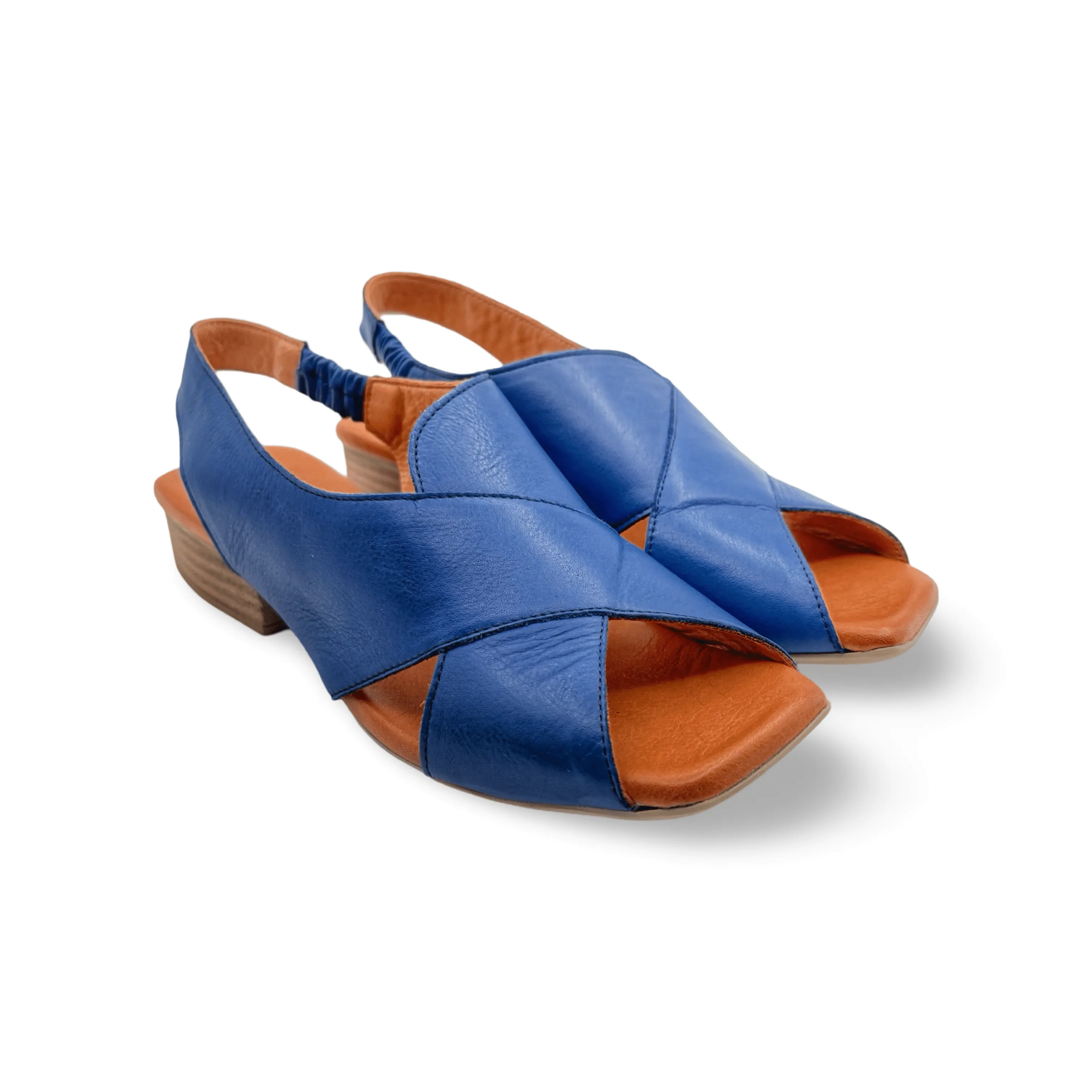 Xena Cobalt Blue Leather Sandal