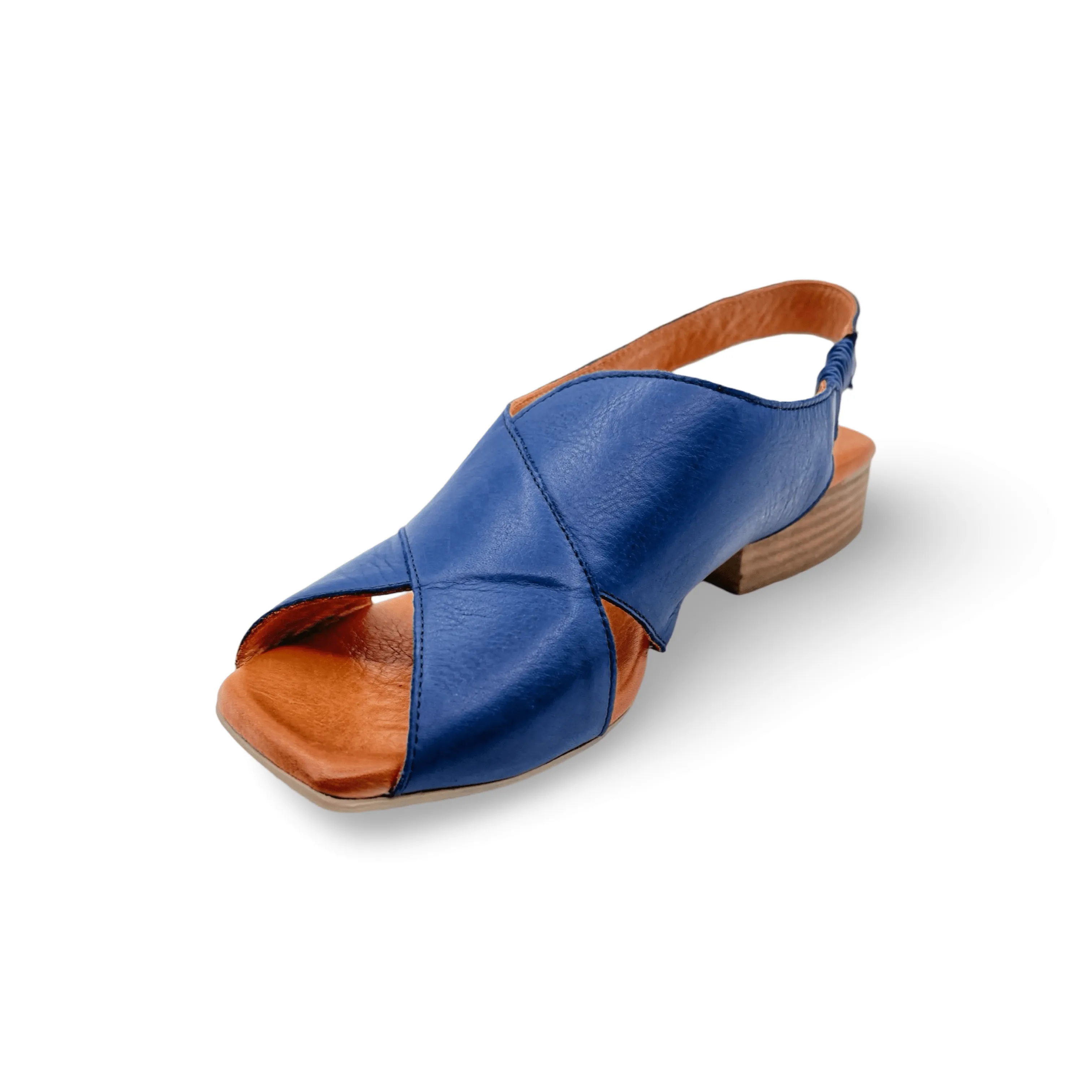 Xena Cobalt Blue Leather Sandal