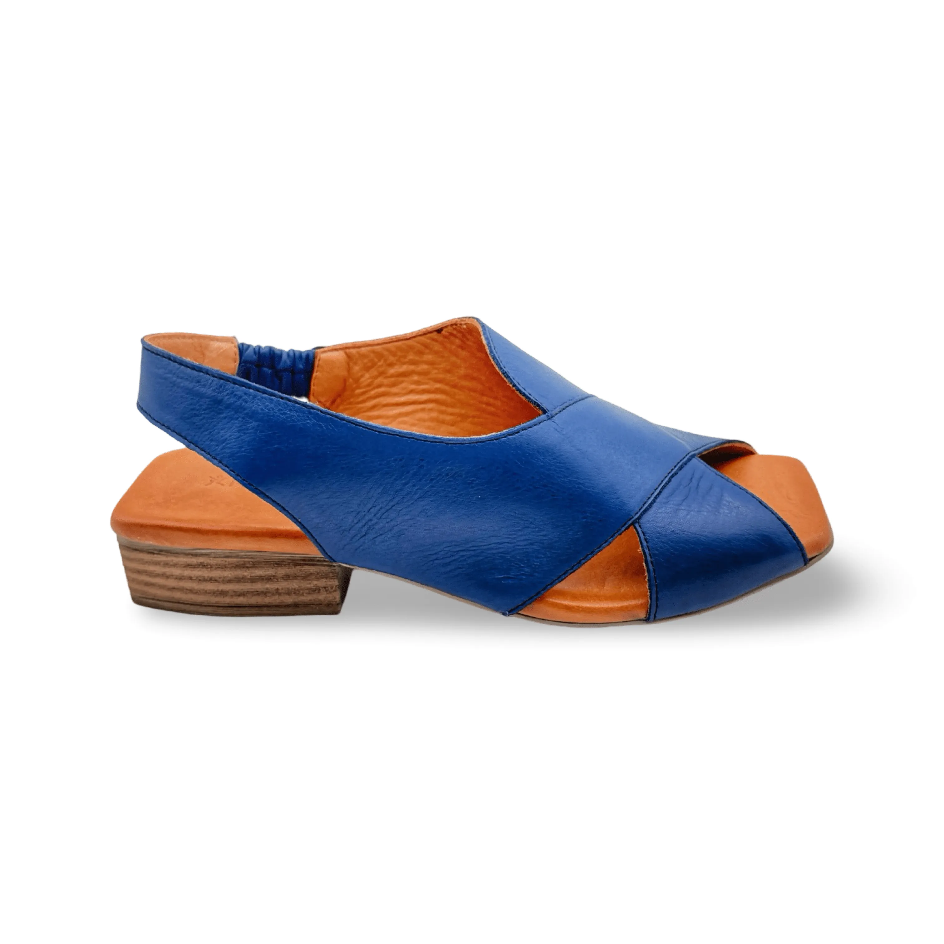 Xena Cobalt Blue Leather Sandal