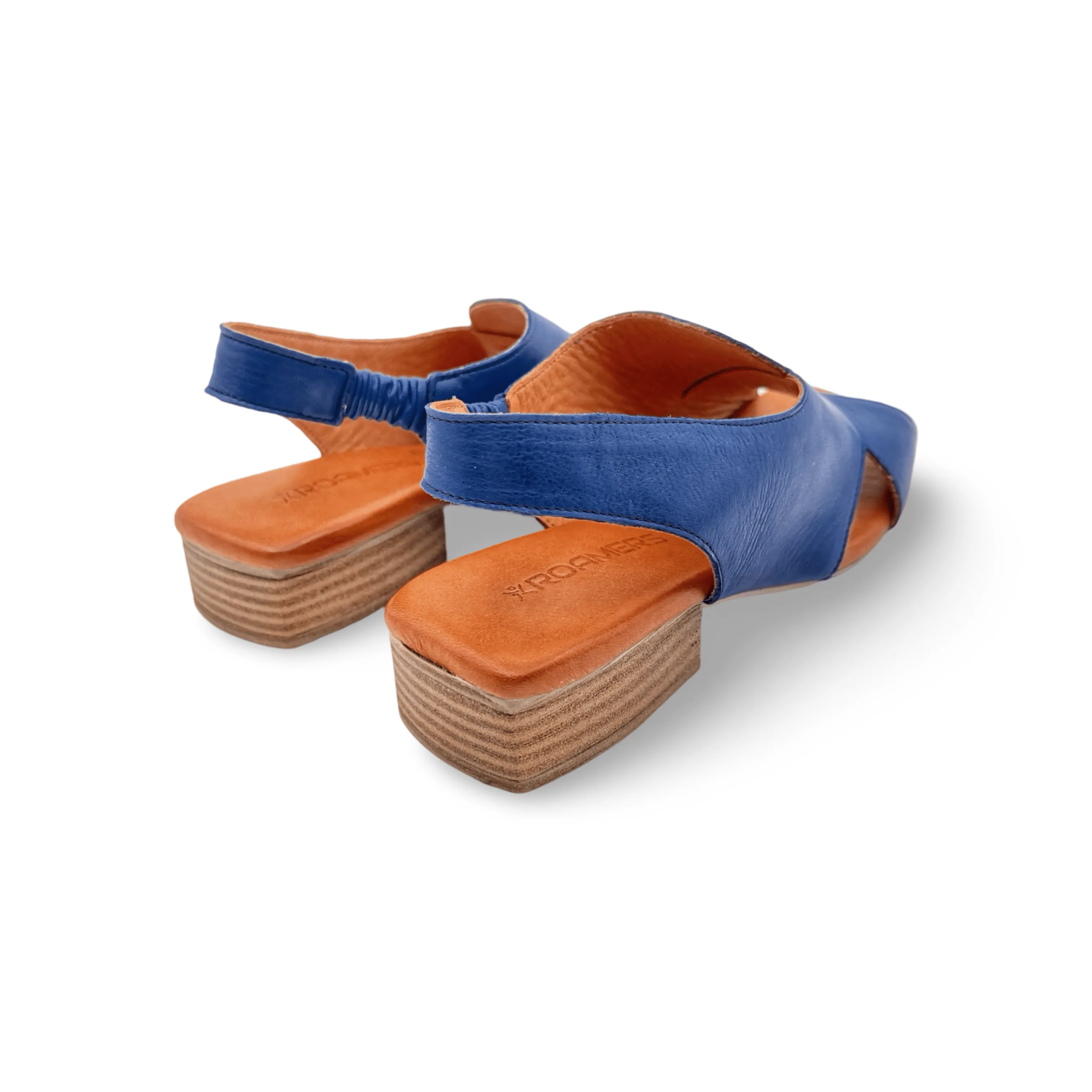 Xena Cobalt Blue Leather Sandal