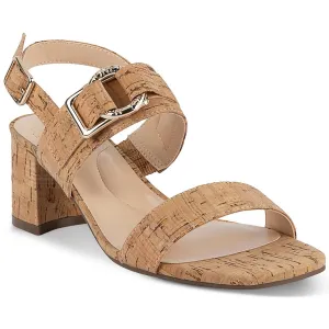 Yahssa  Womens Buckle Cork Block Heels