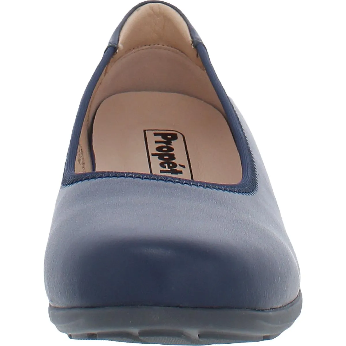Yara Womens Leather Slip On Wedge Heels