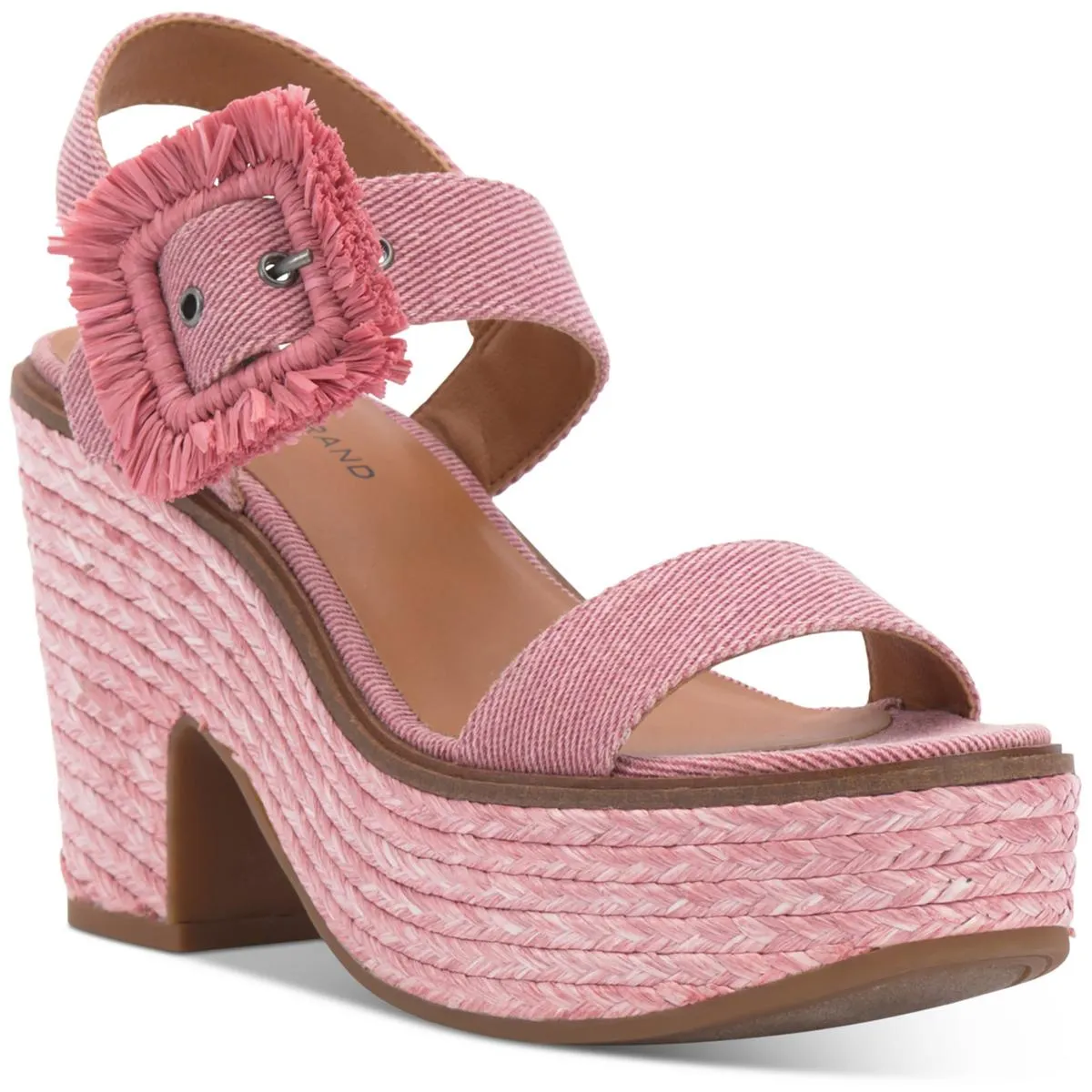 Yidris Womens Twill Ankle Strap Espadrilles