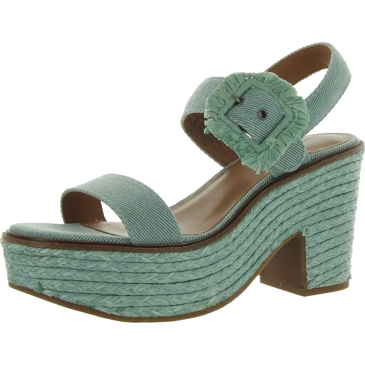 Yidris Womens Twill Ankle Strap Espadrilles