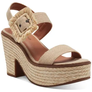 Yidris Womens Twill Ankle Strap Espadrilles