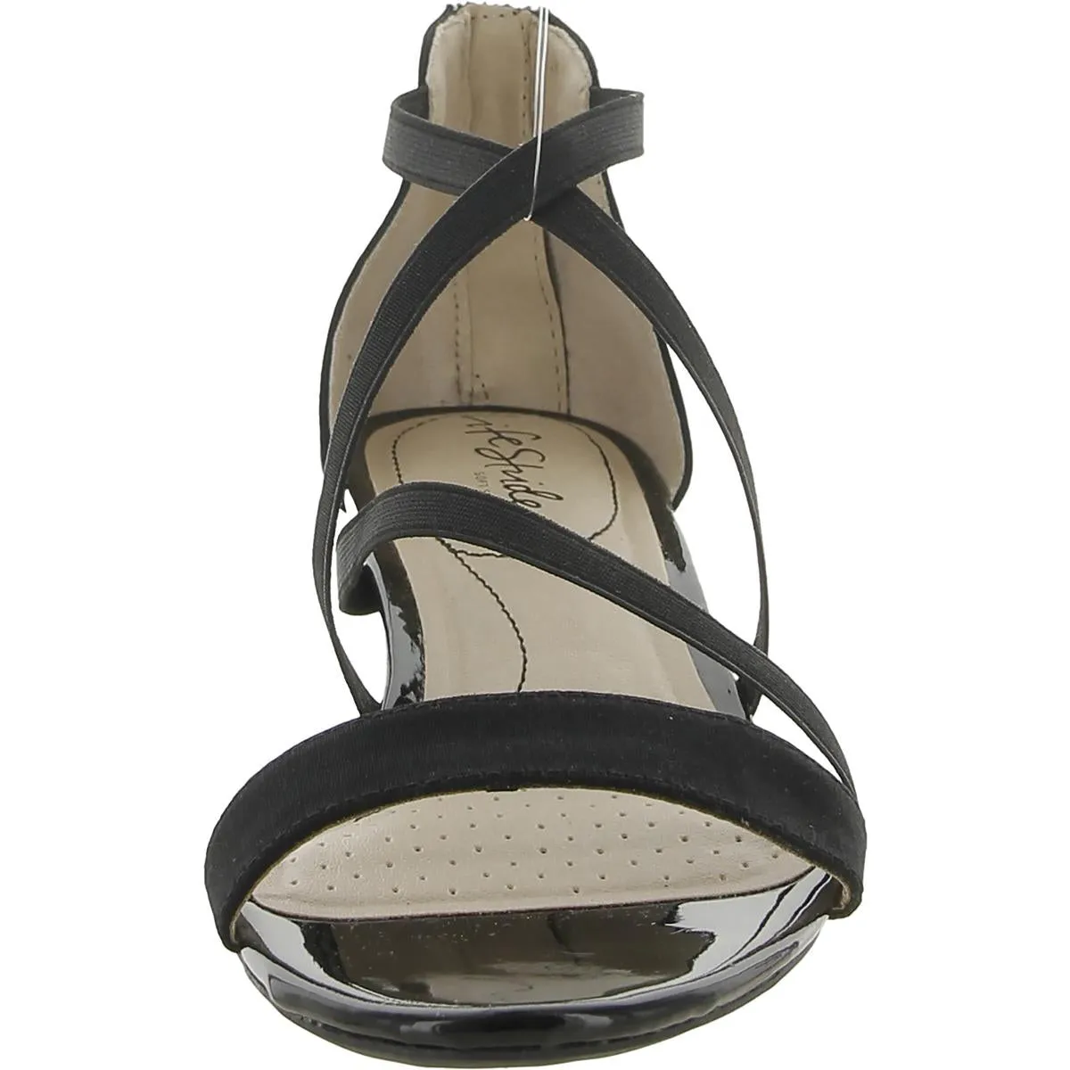 Yolanda 2 Womens Faux Suede Strappy Wedge Sandals