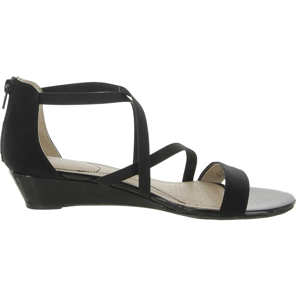 Yolanda 2 Womens Faux Suede Strappy Wedge Sandals