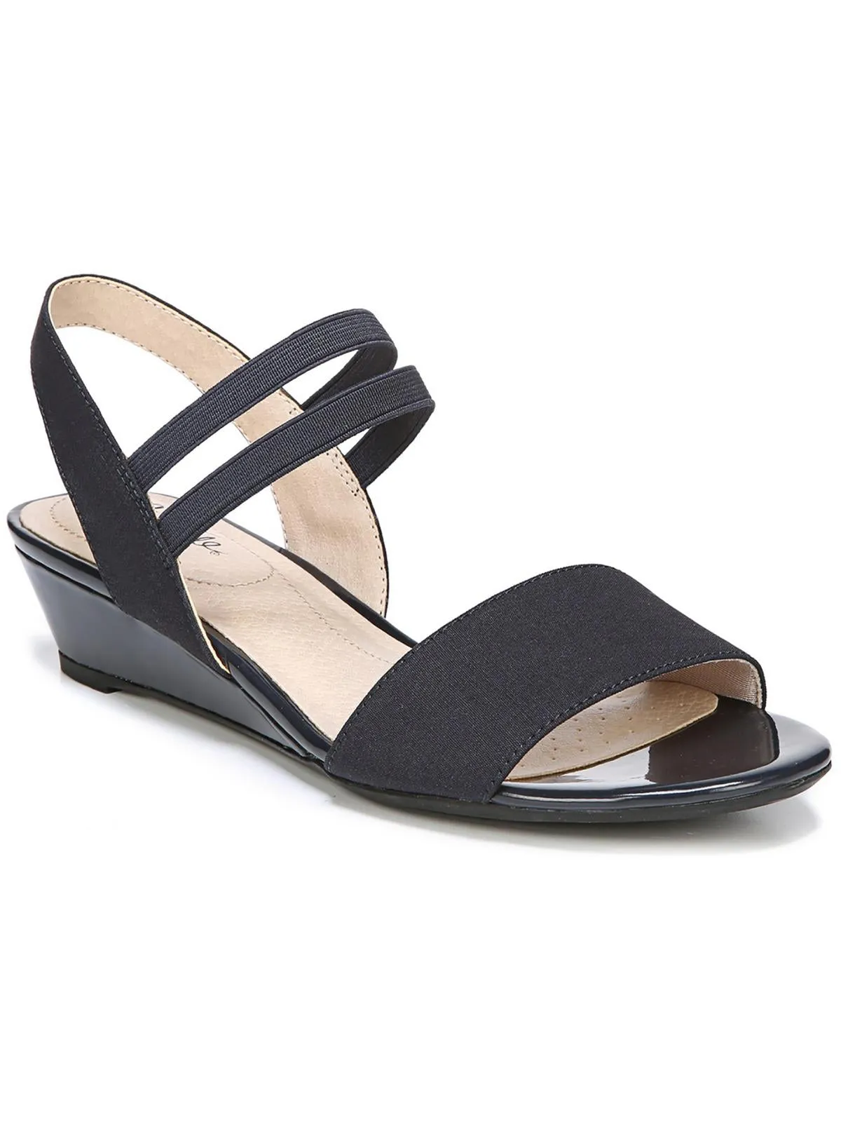Yolo Womens Solid Ankle Strap Wedge Sandals