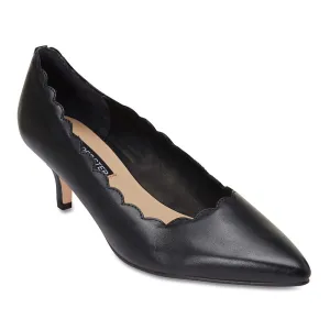Zanna Heel in Black Leather