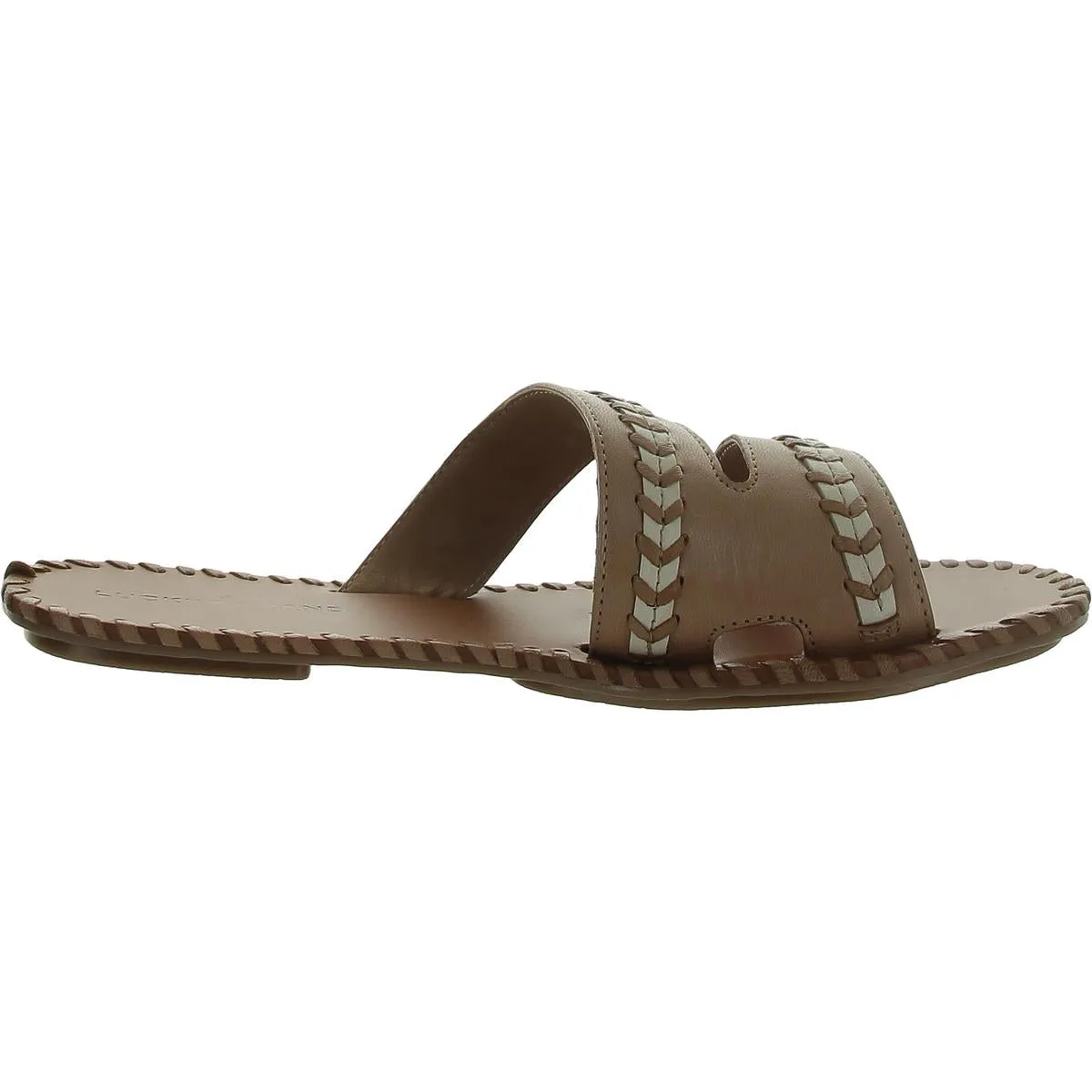 Zanora Womens Slip On Flat Slide Sandals