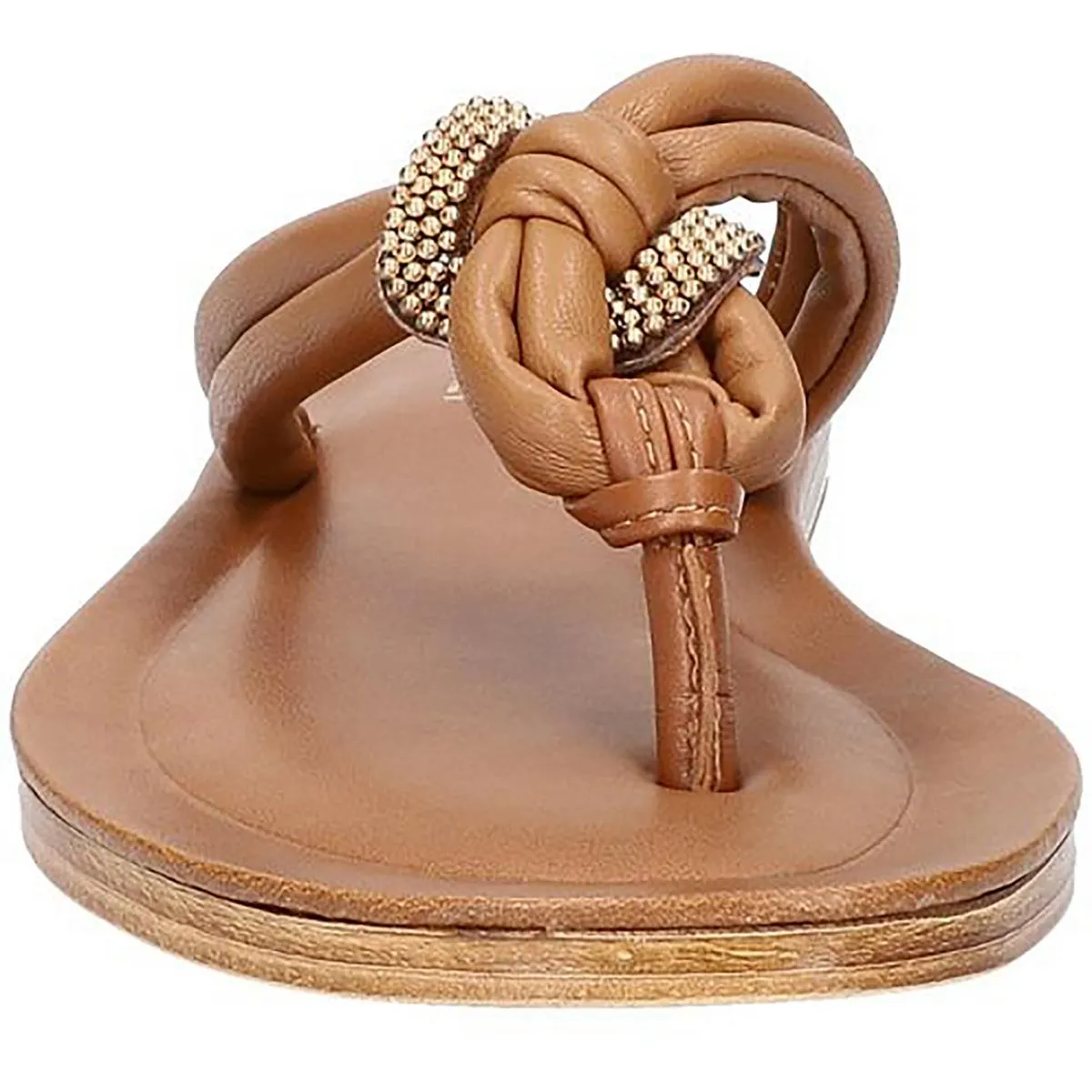 Zev Womens Faux Leather Slip On Slide Sandals