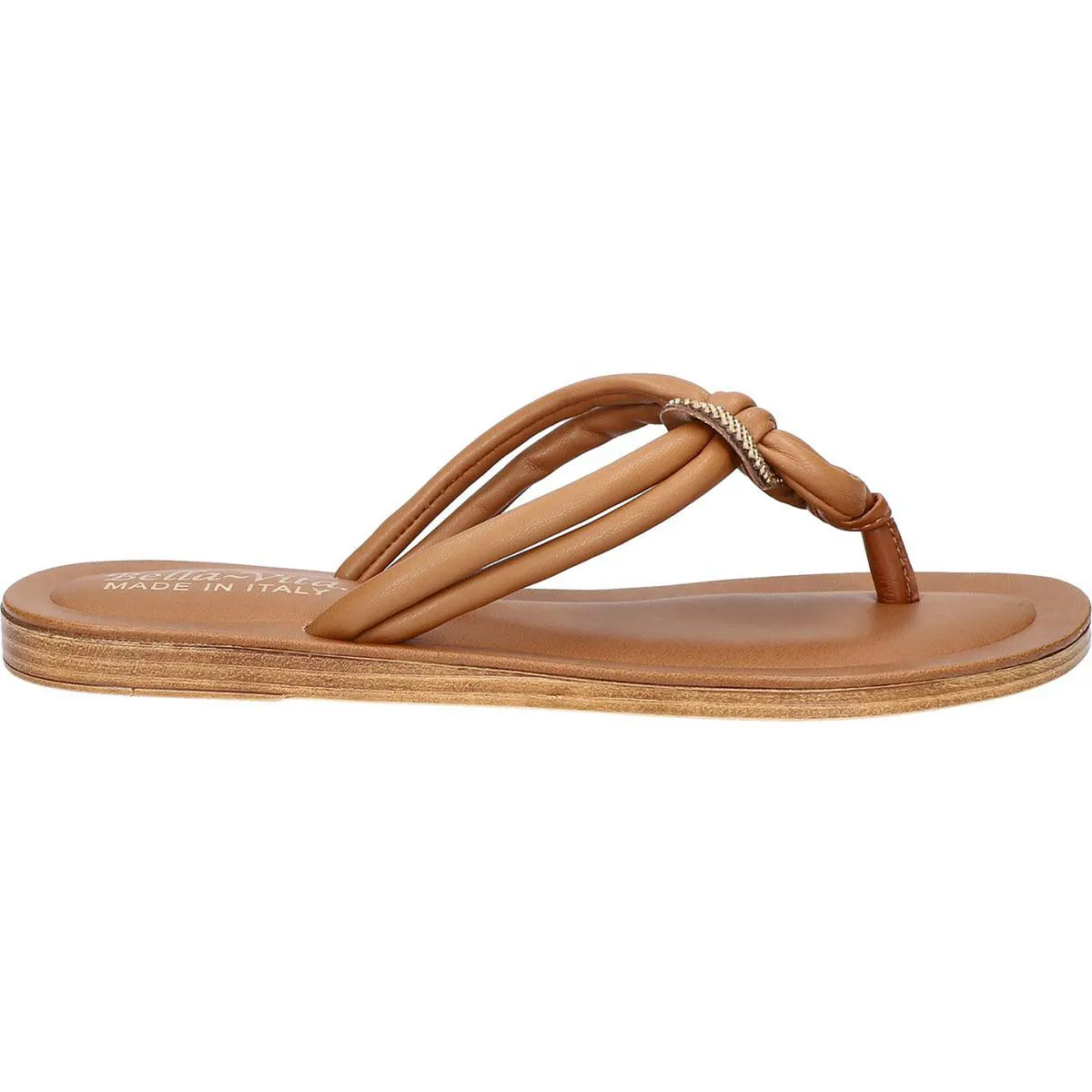 Zev Womens Faux Leather Slip On Slide Sandals