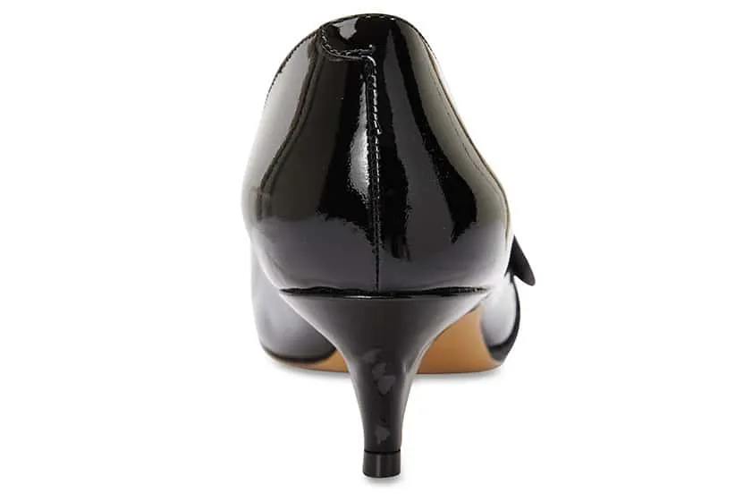 Ziggy Heel in Black Patent