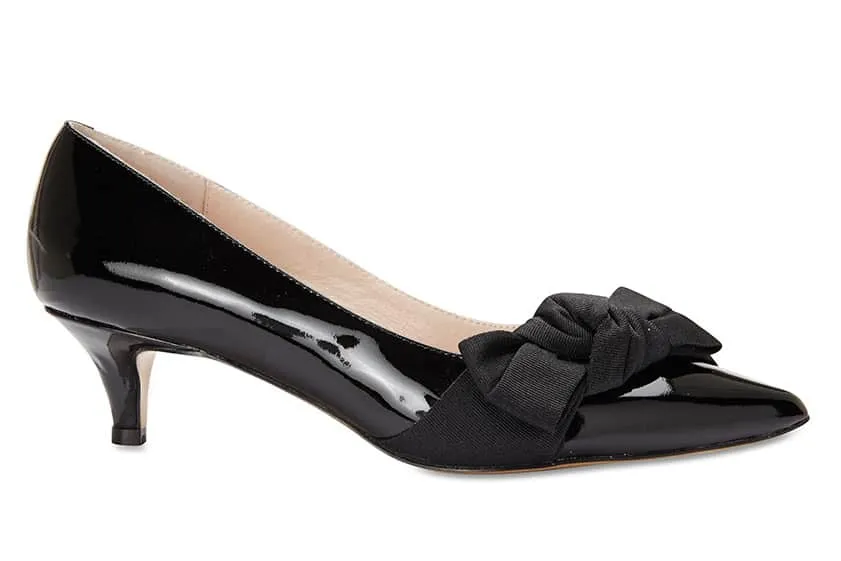 Ziggy Heel in Black Patent