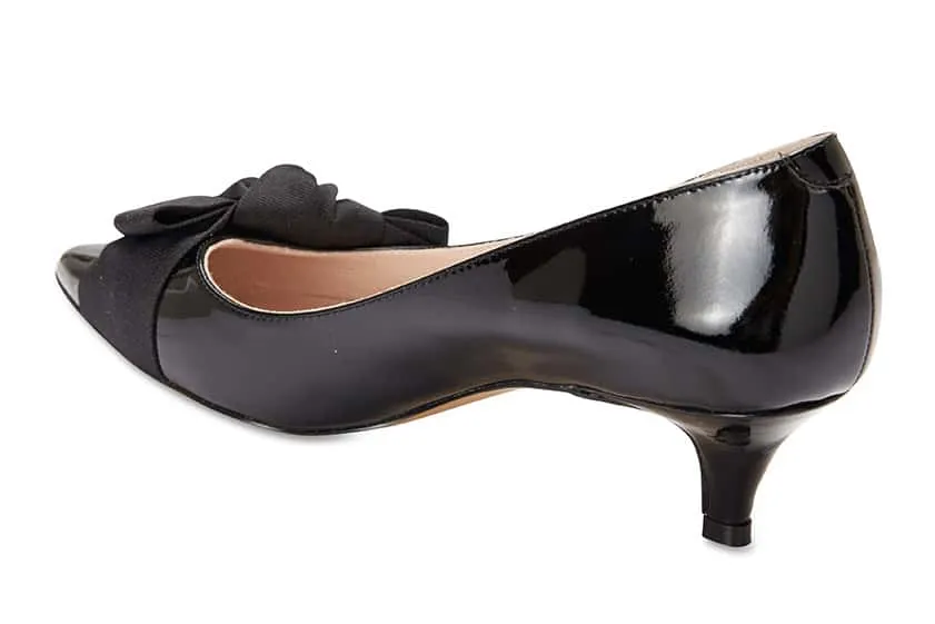 Ziggy Heel in Black Patent