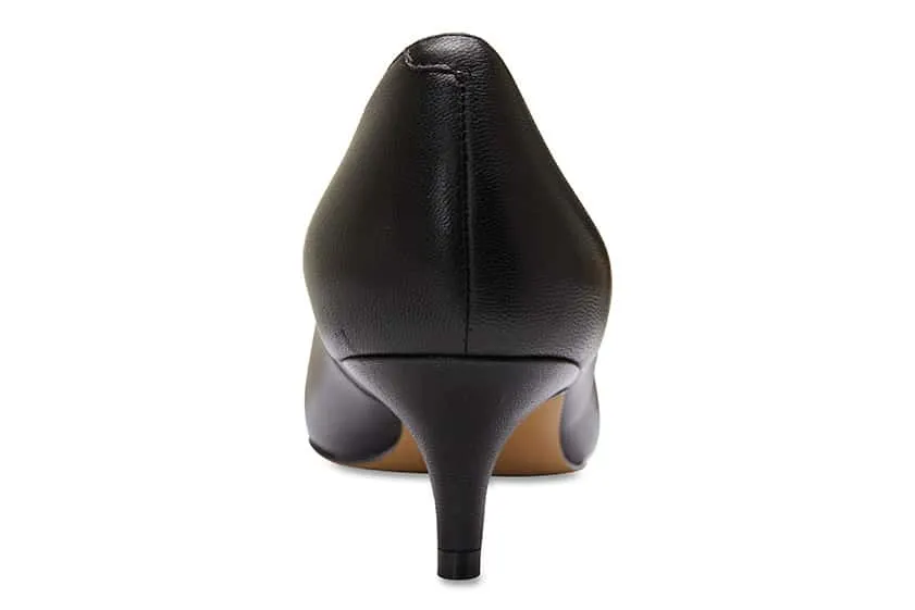 Zoe Heel in Black Leather