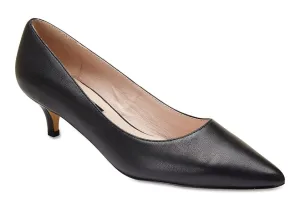 Zoe Heel in Black Leather