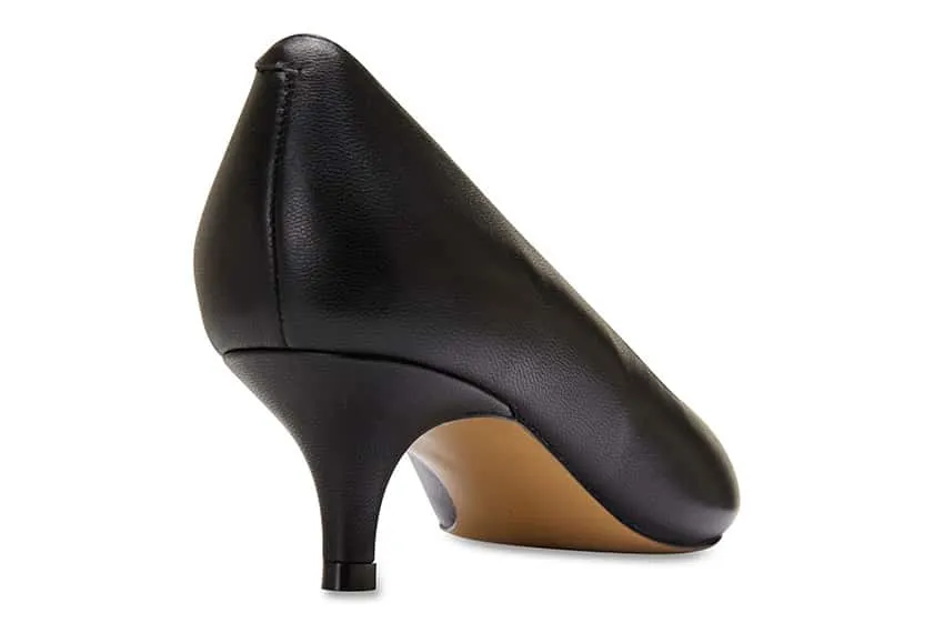 Zoe Heel in Black Leather